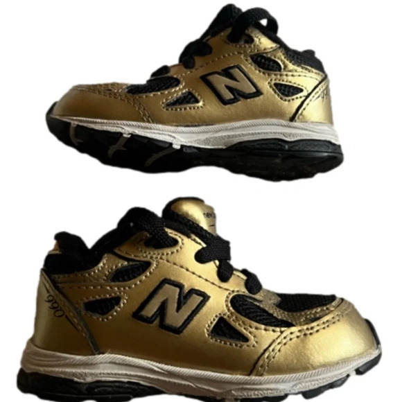 New Balance Other - New Balance Kids Shoes in Gold and Black